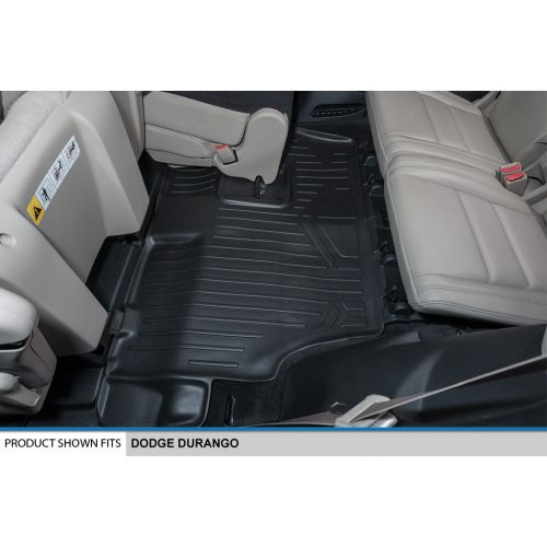  MAX LINER MAXLINER Floor Mats 3rd Row Liner Black for 2011-2018 Dodge Durango with 2nd Row Bench Seat