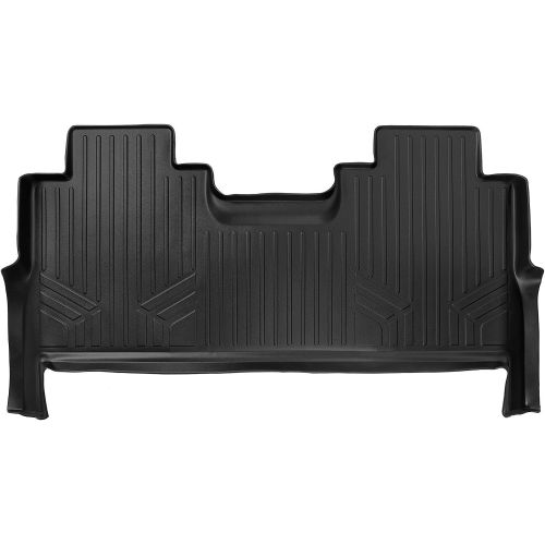  MAXLINER Floor Mats 2nd Row Liner Black for 2017-2019 Ford F-250 / F-350 Super Duty Crew Cab with 1st Row Bucket Seats