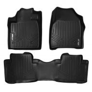 MAX LINER SMARTLINER Floor Mats 2 Row Liner Set Black for 2009-2015 Honda Pilot