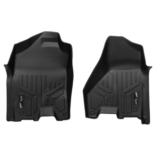  MAXLINER Floor Mats 1st Row Liner Set Black for 2012-2018 RAM 1500 Crew Cab / 2012-2018 RAM 2500/3500 Crew or Mega Cab: Automotive