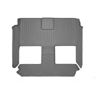 MAX LINER SMARTLINER Floor Mats 2nd and 3rd Row Liner Grey for 2008-2018 Dodge Grand Caravan / Chrysler Town & Country (Stown Go Seats Only)