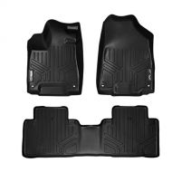 MAXLINER Floor Mats 2 Row Liner Set Black for 2014-2019 Acura MDX (No Hybrid Models)