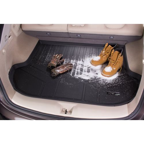  MAX LINER A0244/B0206/D0428 Custom Fit Floor Mats and Cargo Liner Behind 2nd Row Lower Deck Set Black for 2017-2019 Kia Sportage