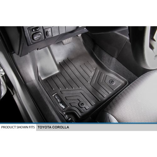  MAXLINER Floor Mats 1st Row Liner Set Black for 2014-2018 Toyota Corolla Automatic Transmission (No iM Hatchback Models)