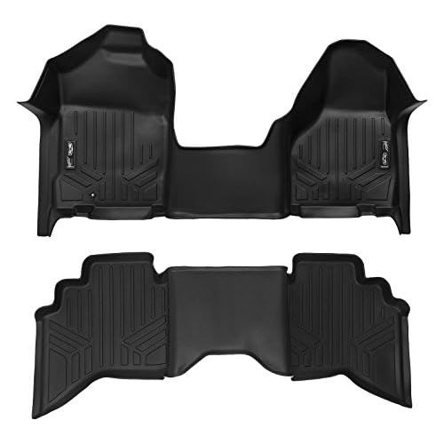  MAXLINER Floor Mats 1st Row 1 Piece and 2nd Row Liner Set Black for 2002-2008 Ram 1500/2003-2009 Ram 2500/3500 Quad Cab: Automotive