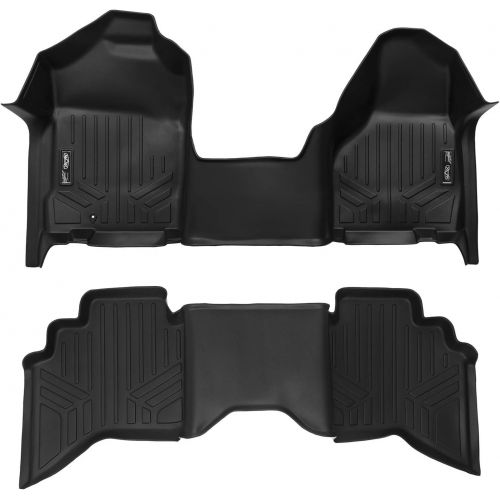  MAXLINER Floor Mats 1st Row 1 Piece and 2nd Row Liner Set Black for 2002-2008 Ram 1500/2003-2009 Ram 2500/3500 Quad Cab: Automotive