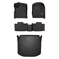 MAXLINER Floor Mats 2 Rows and Cargo Liner Set Black for 2016-2018 Jeep Grand Cherokee