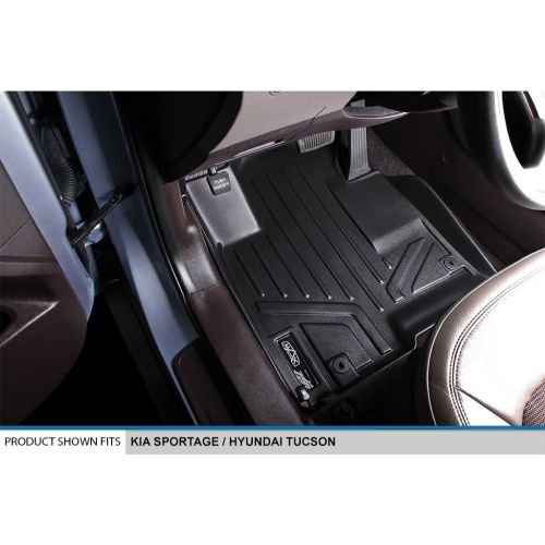  MAX LINER SMARTLINER Floor Mats 2 Row Liner Set Black for 2011-2013 Kia Sportage / 2010-2013 Hyundai Tucson