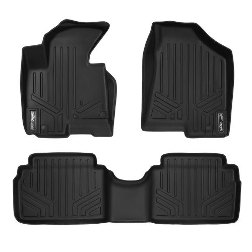  MAX LINER SMARTLINER Floor Mats 2 Row Liner Set Black for 2011-2013 Kia Sportage / 2010-2013 Hyundai Tucson