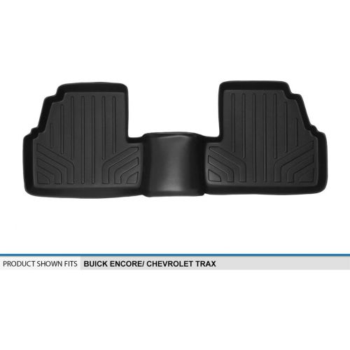  MAX LINER B0129 Custom Fit Floor Mats 2nd Row Liner Black for 2013-2019 Buick Encore / 2014-2019 Chevrolet Trax