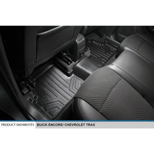  MAX LINER B0129 Custom Fit Floor Mats 2nd Row Liner Black for 2013-2019 Buick Encore / 2014-2019 Chevrolet Trax