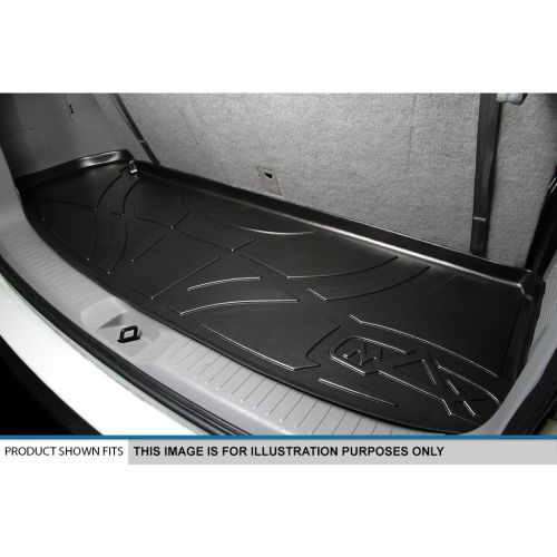  MAX LINER SMARTLINER Floor Mats 3 Rows and Cargo Liner Behind 3rd Row Set Black for 2015-2018 Cadillac Escalade