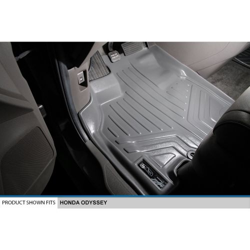  MAX LINER SMARTLINER Floor Mats 3 Rows and Cargo Liner Set Grey for 2011-2017 Honda Odyssey