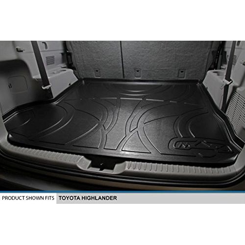  MAX LINER D0152 All Weather Custom Fit Cargo Trunk Liner Floor Mat Behind 2nd Row Seat Black for 2014-2019 Toyota Highlander