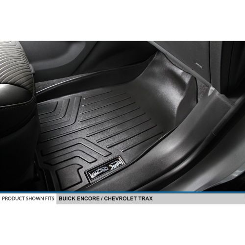  MAXLINER Floor Mats 2 Row Liner Set Black for 2013-2018 Buick Encore / 2014-2018 Chevrolet Trax