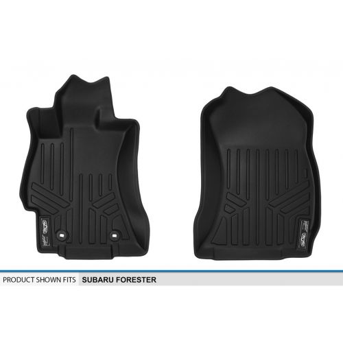  MAX LINER MAXFLOORMAT Floor Mats for Subaru Forester (2014-2016) First Row Set (Black)