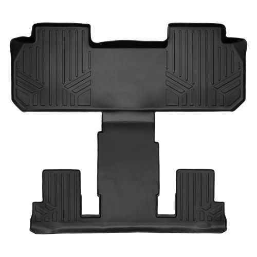  MAX LINER SMARTLINER Floor Mats 2nd and 3rd Row Liner Black for 2018-2019 Chevrolet Traverse/Buick Enclave with 2nd Row Bucket Seats