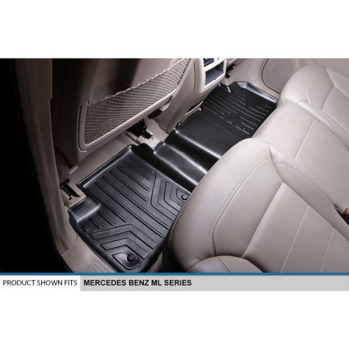  MAX LINER SMARTLINER Floor Mats 2 Row Liner Set Black for 2012-2018 Mercedes Benz ML/GL / GLE/GLS Series