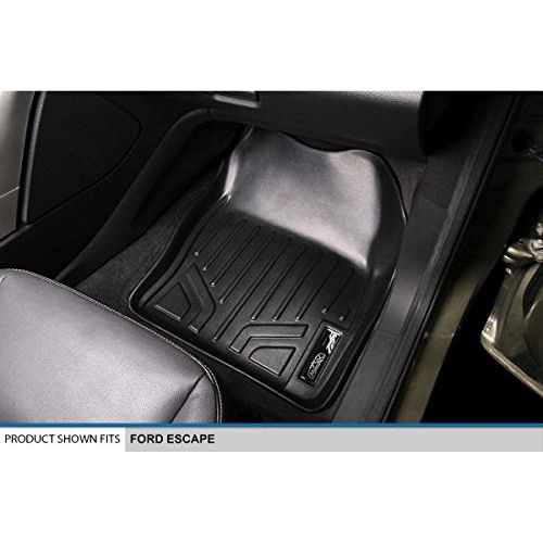  MAX LINER SMARTLINER Floor Mats 1st Row Liner Set Black for 2013-2018 Ford Escape/C-Max / 2015-2016 Lincoln MKC