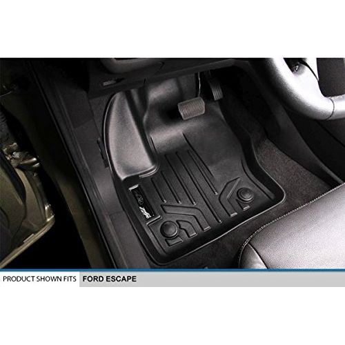  MAX LINER SMARTLINER Floor Mats 1st Row Liner Set Black for 2013-2018 Ford Escape/C-Max / 2015-2016 Lincoln MKC