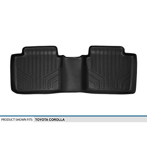  MAX LINER B0147 Custom Fit Floor Mats 2nd Row Liner Black for 2014-2019 Toyota Corolla (No iM Models)