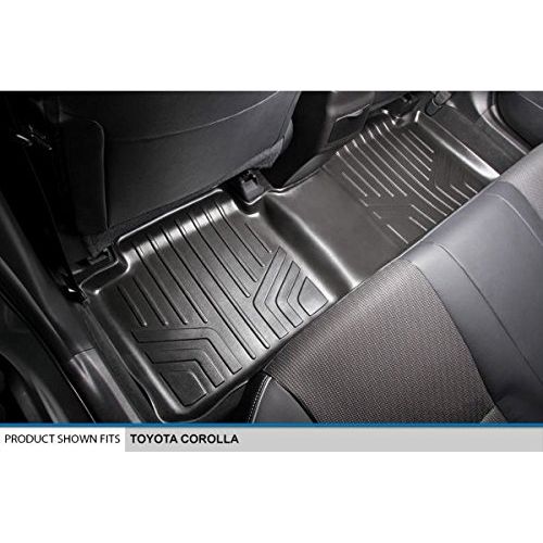  MAX LINER B0147 Custom Fit Floor Mats 2nd Row Liner Black for 2014-2019 Toyota Corolla (No iM Models)