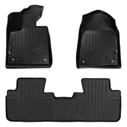  MAX LINER SMARTLINER Floor Mats 2 Row Liner Set Black for 2016-2018 Lexus RX (All Models) / 2018 RXL (All Models)