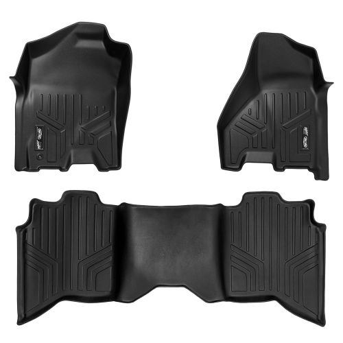  MAX LINER A0252/B0047 Black Floor Mat for Dodge RAM Crew Cab (Complete Set)