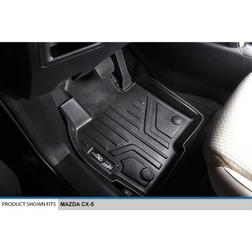  MAX LINER SMARTLINER Floor Mats 2 Row Liner Set Black for 2013-2016 Mazda CX-5