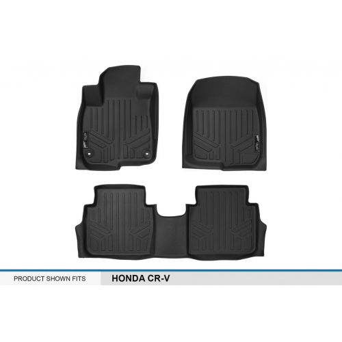  MAX LINER SMARTLINER Floor Mats 2 Row Liner Set Black for 2017-2019 Honda CR-V