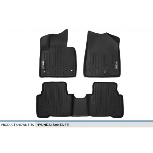  MAXLINER Floor Mats 2 Row Liner Set Black for 2013-2018 Hyundai Santa Fe: Automotive