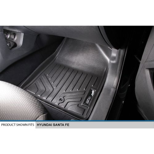  MAXLINER Floor Mats 2 Row Liner Set Black for 2013-2018 Hyundai Santa Fe: Automotive