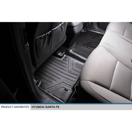  MAXLINER Floor Mats 2 Row Liner Set Black for 2013-2018 Hyundai Santa Fe: Automotive