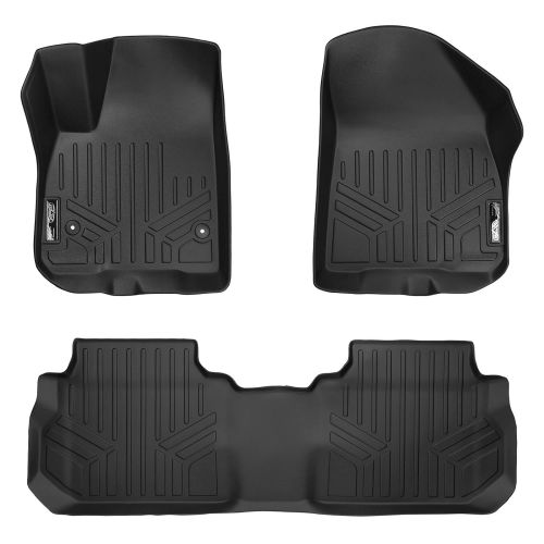  MAX LINER SMARTLINER Floor Mats 2 Row Liner Set Black for 2017-2019 Cadillac XT5