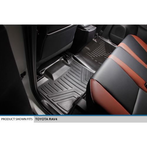  MAX LINER SMARTLINER Floor Mats 2 Row Liner Set Black for 2013-2018 Toyota RAV4 (No Electric or Hybrid Models)