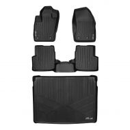 MAX LINER A0196/B0196/D0196 Custom Fit Floor Mats 2 Rows and Cargo Liner Set Black for 2015-2019 Jeep Renegade
