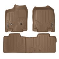 MAX LINER SMARTLINER Floor Mats 2 Row Liner Set Tan for 2007-2010 Ford Edge/Lincoln MKX