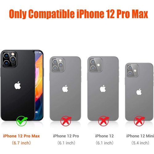  [아마존베스트]MAXBEAR Battery Case for iPhone 12 Pro Max, 7000mAh Slim Portable Protective Charging case Compatible with iPhone 12 Pro Max (6.7 inch) Rechargeable Battery Pack Charger Case (Black)