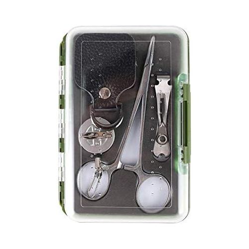  [아마존베스트]MAXIMUM CATCH Fly Box with Accessories Combination Line Clipper / Retractor / Hanken Release Pliers / Leader Straightener