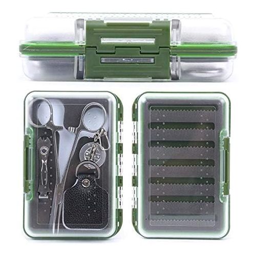  [아마존베스트]MAXIMUM CATCH Fly Box with Accessories Combination Line Clipper / Retractor / Hanken Release Pliers / Leader Straightener