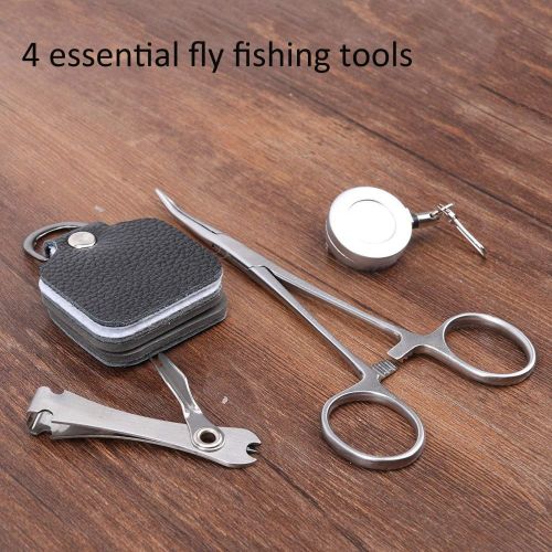  [아마존베스트]MAXIMUM CATCH Fly Box with Accessories Combination Line Clipper / Retractor / Hanken Release Pliers / Leader Straightener