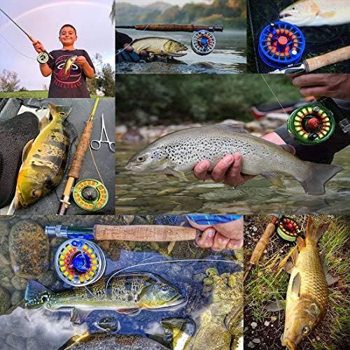  [아마존베스트]MAXIMUMCATCH Fly Reel Avid Series Fly Fishing Reels Large Spool Core in 1/3, 3/4, 5/6, 7/8, 9/10wt, Light Weight, 5 Colour Choice, with Cords Combo