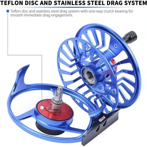  [아마존베스트]MAXIMUMCATCH Fly Reel Avid Series Fly Fishing Reels Large Spool Core in 1/3, 3/4, 5/6, 7/8, 9/10wt, Light Weight, 5 Colour Choice, with Cords Combo