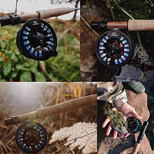  [아마존베스트]MAXIMUMCATCH Tino Fly Reel, Large Arbor Trout Fly Fishing Reel and Fishing Reel with Lines in 5/6, 7/8wt