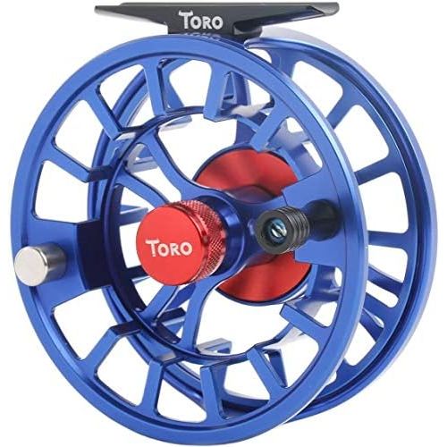  [아마존베스트]MAXIMUMCATCH Toro Fly Reel 3/4 5/6 7/8WT Super Lightweight Large Spool Core Precise Execution Striking Design Green Blue Black