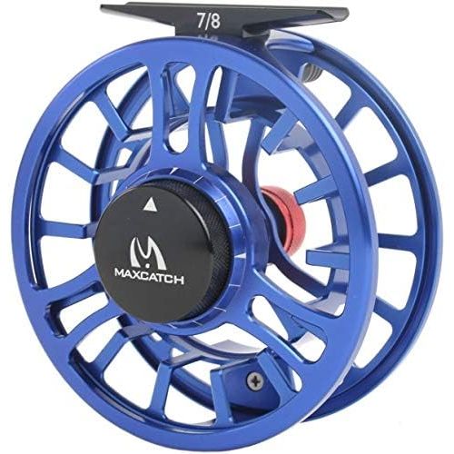  [아마존베스트]MAXIMUMCATCH Toro Fly Reel 3/4 5/6 7/8WT Super Lightweight Large Spool Core Precise Execution Striking Design Green Blue Black