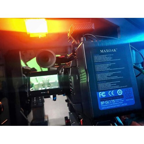  [아마존 핫딜] [아마존핫딜]MAXOAK 177Wh (12000mAh/14.8V) V Mount Battery and Charger V lock Battery for Video Camera Camcorder with D-tap(not for RED series)