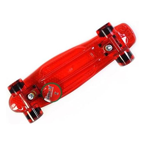  MAXOfit IHR PARTNER FUER SPORT UND FREIZEIT MAXOfit Mini Skateboard Retro Cruiser 55 cm (22 Zoll) Komplettboard