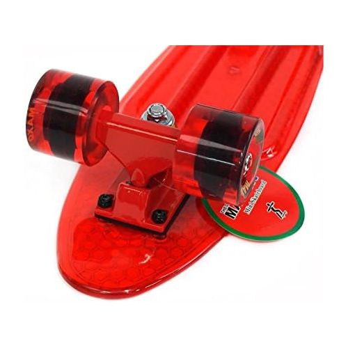  MAXOfit IHR PARTNER FUER SPORT UND FREIZEIT MAXOfit Mini Skateboard Retro Cruiser 55 cm (22 Zoll) Komplettboard