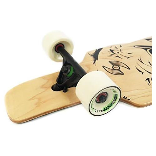  MAXOfit IHR PARTNER FR SPORT UND FREIZEIT MAXOfit Deluxe Longboard Lion No.89, Drop Through, 96,5 cm, 7 Schichten, ABEC11